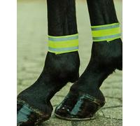 Set 4 fasce in pile con strisce catarifrangenti e chiusura a strappo Hkm Sports
