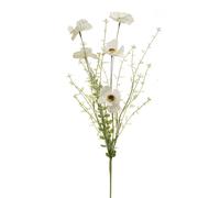 Set 4 Fiori Artificiali di Campo con Papaveri H 60 cm