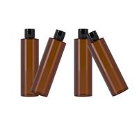 Set 4 flaconi da viaggio trasparenti da 250 ml, dispenser vuoto, per shampoo, lozione da bagno, balsamo per capelli e altro dispenser per shampoo.