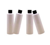 Set 4 flaconi da viaggio trasparenti da 250 ml, dispenser vuoto, per shampoo, lozione da bagno, balsamo per capelli e altro dispenser per shampoo.