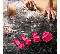 Set 4 Formine Piccole per Biscotti e Pasta di Zucchero, Stampi di Varie Misure per Fare Buchi Decorativi, Ideali per Fondente e Decorazioni Torte, Perfetti per Dolci Creativi e Dettagli Unici (SET 1)
