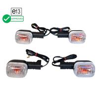 SET 4 FRECCE INDICATORI TRASPARENTI PER DUCATI Monster 400 600 750 900 1994-2001