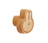 Set 4 ganci appendiabiti creativi e affascinanti in legno a forma di lepre dispo