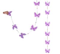 Set 4 Ghirlande 6 Farfalle 150 cm