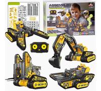 Set 4 in 1 Piccole macchine edili telecomandate 176 pezzi