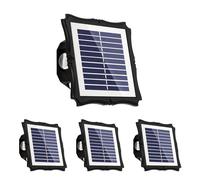 Set 4 Lampade Solari Parete LED Esterno Giardino 3 Modalità Luce Calda Fredda