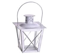 Set 4 Lanterne Quadrata in Metallo H 15 cm