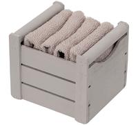 Set 4 lavette 30x30 cm. con cestino in legno CLASSIC