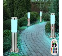 Set 4 LED RGB Lampioni Da Esterno Stabile Dimmabile Con Telecomando