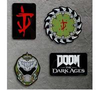 Set 4 magneti calamite Icone Videogame Doom The Dark Ages Limited Edition