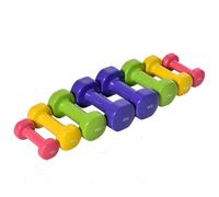 Set 4 Manubri Pesi Esagonali Totale 20KG in Acciaio e PU