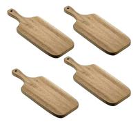 Set 4 Mini Taglieri in Legno 30x14 cm per aperitivo Vassoio Mini Pallet per servire Finger Food salumi Formaggio Decorazione casa Rustico Shabby Chic 30x14 cm Tapas Ristorante