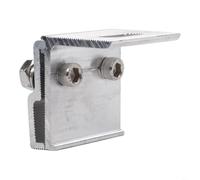 Set 4 Morsetti per Pannelli Fotovoltaici Standings Seam(1pc) | Alluminio per robusto, viti incluse, preassemblato, misura 45x52mm, per ideale per tetti solari