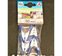 SET 4 MORSETTI PINZE MOLLETTE 50 MM PER FISSARE HOBBY GARAGE UFFICIO BGS59804