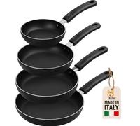 Set 4 Padelle Antiaderenti AKITAInk 16-28cm Alluminio Leggero PFOA