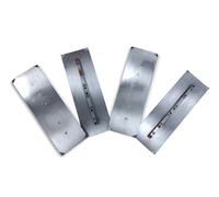 Set 4 pale per lisciatrice da 1200 mm 45,5x20 cm M8 spessore 2 mm in Acciaio