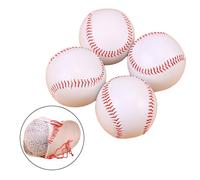 Set 4 Palloni da Baseball per Gioco di Pratica 9 Pollici Allenamento Duro Pallin
