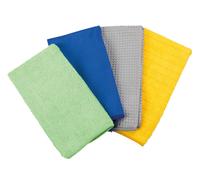 Set 4 panni assortiti in microfibra - 40x30 cm