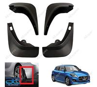 Set 4 Para Schizzi In PVC Nero Per Maruti Suzuki Swift Type 3 2012-2017