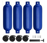 Set 4 parabordi gonfiabili in PVC con Corde G0-G3(Blue,G0 11 * 40)