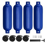 Set 4 parabordi in PVC con Corde, Nero o Blu, G0-G3(Blue b,G2)
