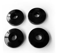 Set 4 paracolpi accessori robusti antiurto in plastica nera per ruote per scaffa