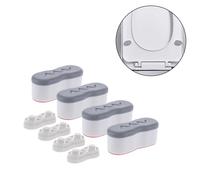 Set 4 Paracolpi Coperchio WC per Facile Installazione e Regolazione Altezza