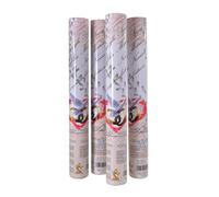 Set 4 Party Popper Tubi cannone spara coriandoli matrimonio (40 cm), bianco