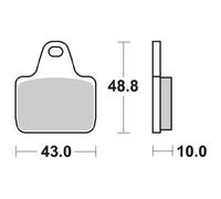 Sbs Pastiglie Dei Freni P805-dc