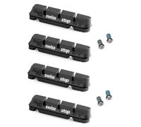 KIT 4 ZAPATAS SWISSSTOP FLASH NEGRO - ALUMINIO