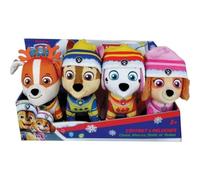 Set 4 Peluche Jemini Paw Patrol Chase Marcus Rubble Stella 12 cm