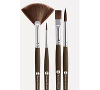 Set 4 Pennelli Top Graphic Filato Sintetico Prugna