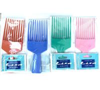 SET 4 PETTINE PER CAPELLI A FORCHETTA COLORI MISTI PETTINI