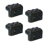 Set 4 Pezzi - Angolare di Protezione in Plastica per Casse Acustiche - 40x40x60 mm - Nero