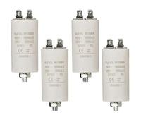Set 4 pezzi - Condensatore di Marcia Permanente Motore 10uF 450V Terminale Vite M8