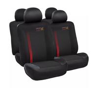 Set 4 pezzi coprisedile auto RedBull "Powerbar" nero e rosso