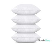 Set 4 Pezzi Cuscini Divano 45x45 cm Anima Imbottitura Anallergica