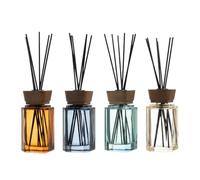 Set 4 Pezzi Diffusori Ambiente con Bastoncini Profumatori Casa 4 Fragranze 100 ml o 200 ml