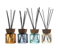 Set 4 Pezzi Diffusori Ambiente con Bastoncini Profumatori Casa 4 Fragranze 100 ml o 200 ml