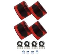 Set 4 pezzi distanziali cuscinetti ruote longboard skateboard 10 colori 60x45 mm