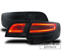 SET 4 pezzi fanali posteriori LED TUNING A3 S3 Sportback 8PA 2004 > 2008 neri