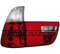 SET 4 pezzi Fari Fanali posteriori Tuning Clean X5 E53 00 02 Rossi trasparenti
