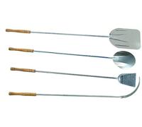 SET 4 PEZZI PALE DA FORNO ACCIAIO INOX