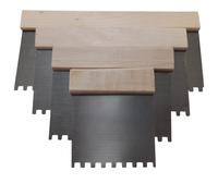Set 4 pezzi spatole dentate misure 4/6/8/10" per colla manico in legno 63002/3/4