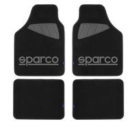 Set completo SPC19 universale tappetini auto moquette nero/grigio poliestere SPA