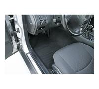 Set 4 pezzi tappeti tappetini universale in PVC nero sagomabilii e antiscivolo