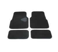 Set 4 Pezzi Tappetini Per Auto Rivestiti Di Moquette E Gomma Antiscivolo Nero