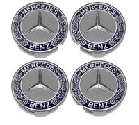 SET 4 PEZZI TAPPI COPRIMOZZO COMPATIBILE PER MERCEDES CERCHI 7,5 CENTRIMENTRI