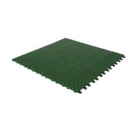 Set 4 Piastrelle Flessibili in Plastica 55,5 x 55,5 cm da Esterno Drenanti e Autobloccanti