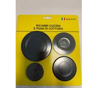 SET 4 PIATTELLI NERO LUCIDO CON BORDO SUPERIORE ADATTABILI VARIE MARCHE